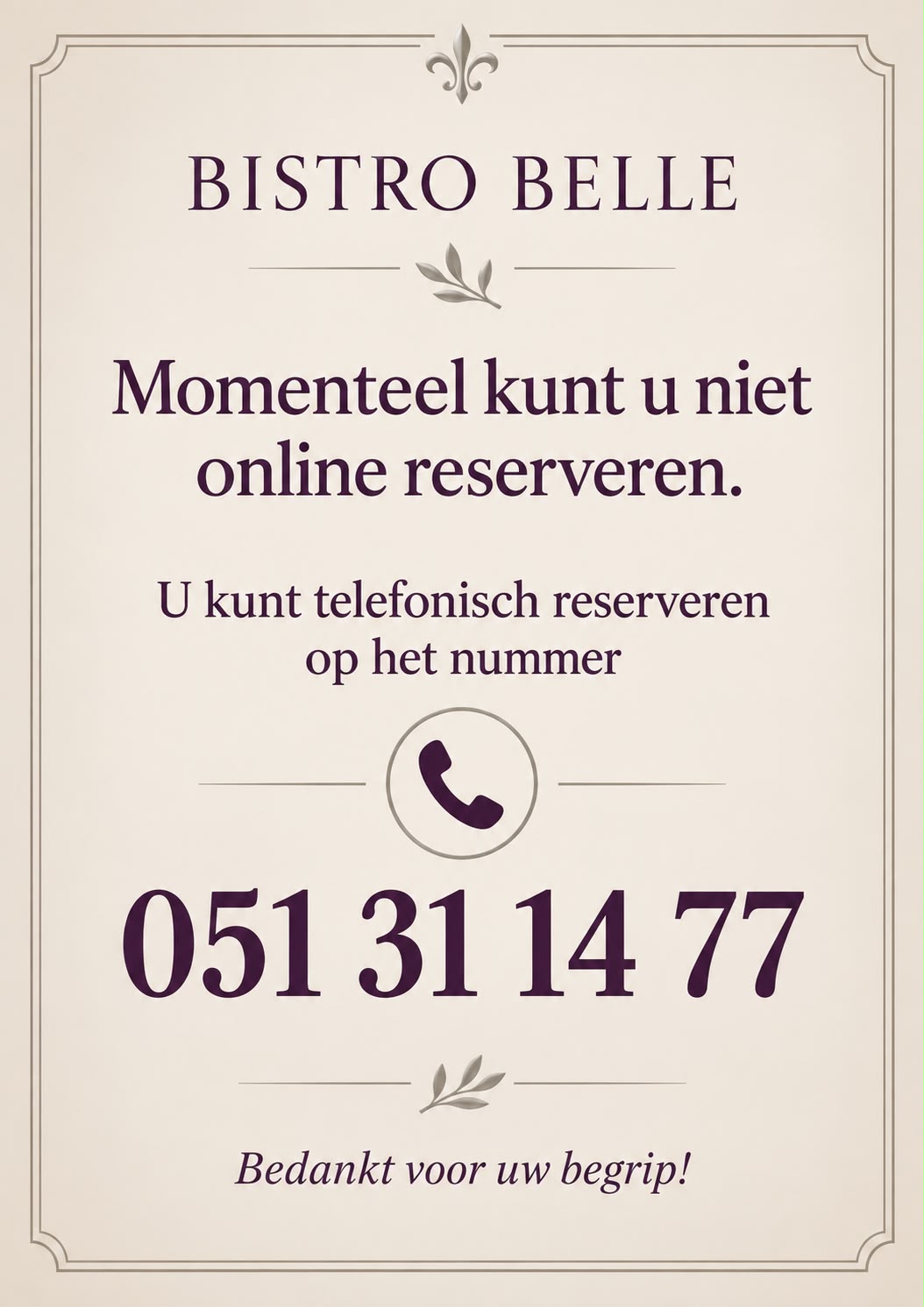 reservatie